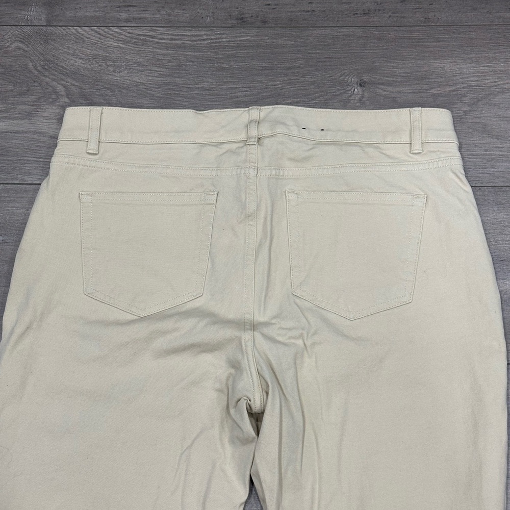Women’s Chaps 14 Large Jeans Denim Khaki Stretch Flex Waistband Straight NWOT - Picture 7 of 12